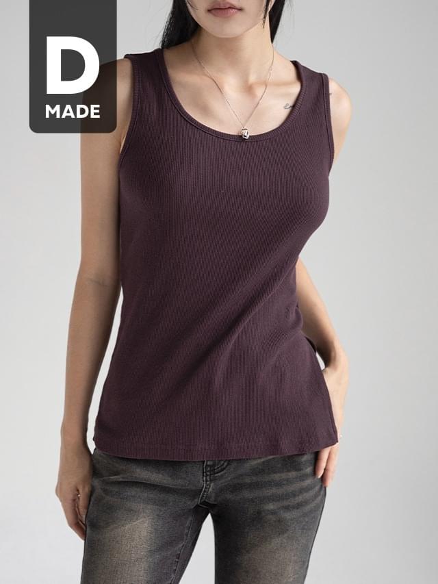 Big Size 55-99 One Slit U-Neck Layered Long Sleeveless 无袖