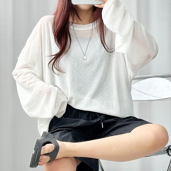 Chewy see-through long long sleeve t-shirt 长袖上衣