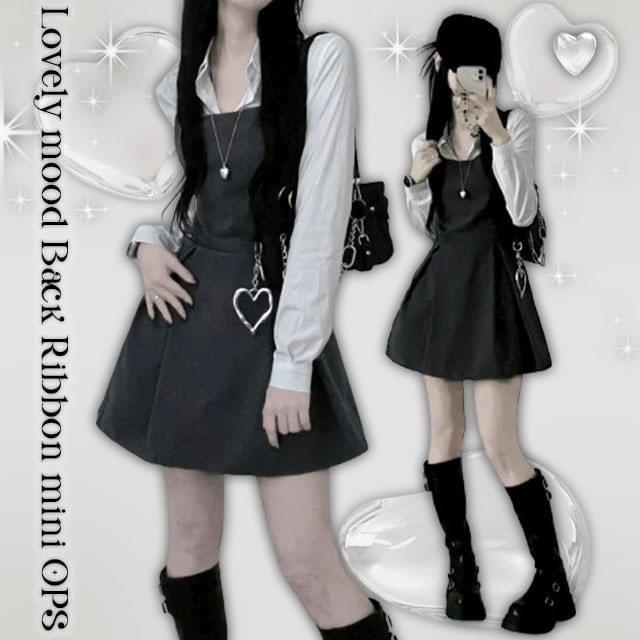 Made string pleated mini Dress
