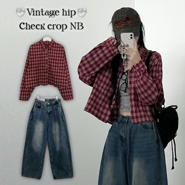 Scoycheck crop shirt Shirt
