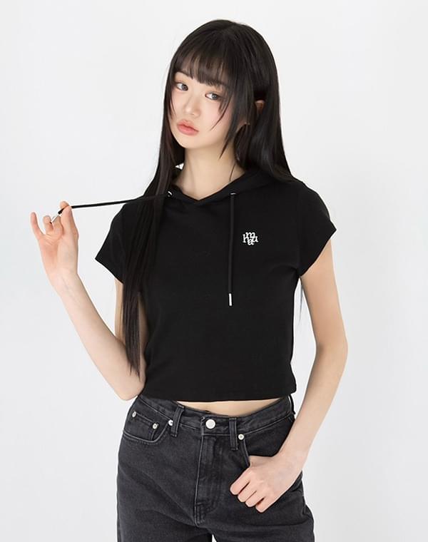 후드 캡 슬리브 티셔츠