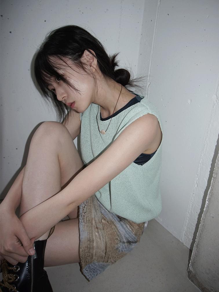 Marine Basic Knitwear Sleeveless 