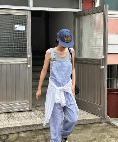 Bonibel Stripe Overalls Pants