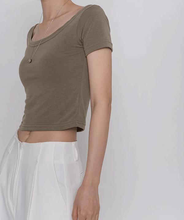 Slav Basic Slim Crop Short Sleeve Tee