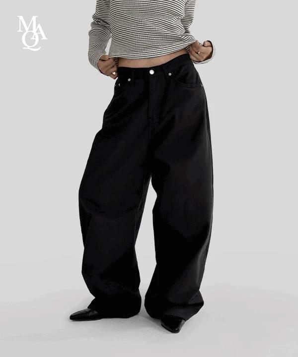 Ellen Boyfit Wide Cotton Balloon Pants