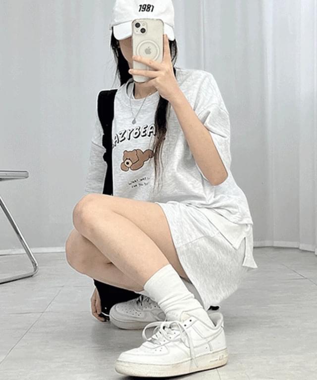 레이지 베어 반팔 트레이닝 세트 (3컬러)