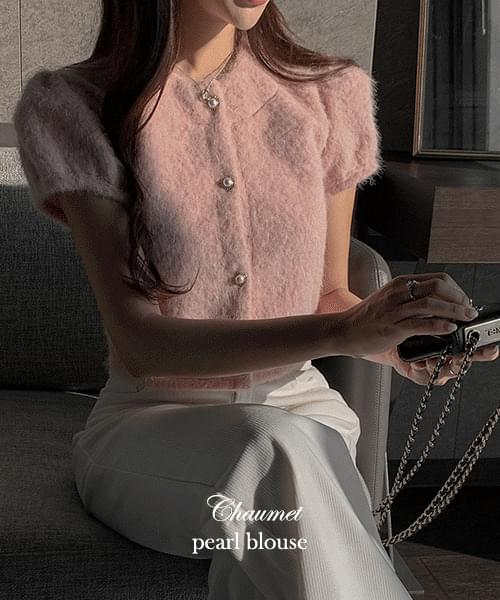 ショーメパール半袖 blouse