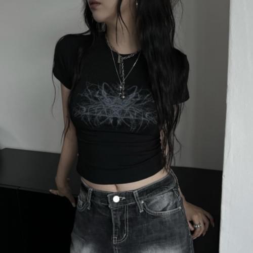 Short sleeve skull T (Ships Today)