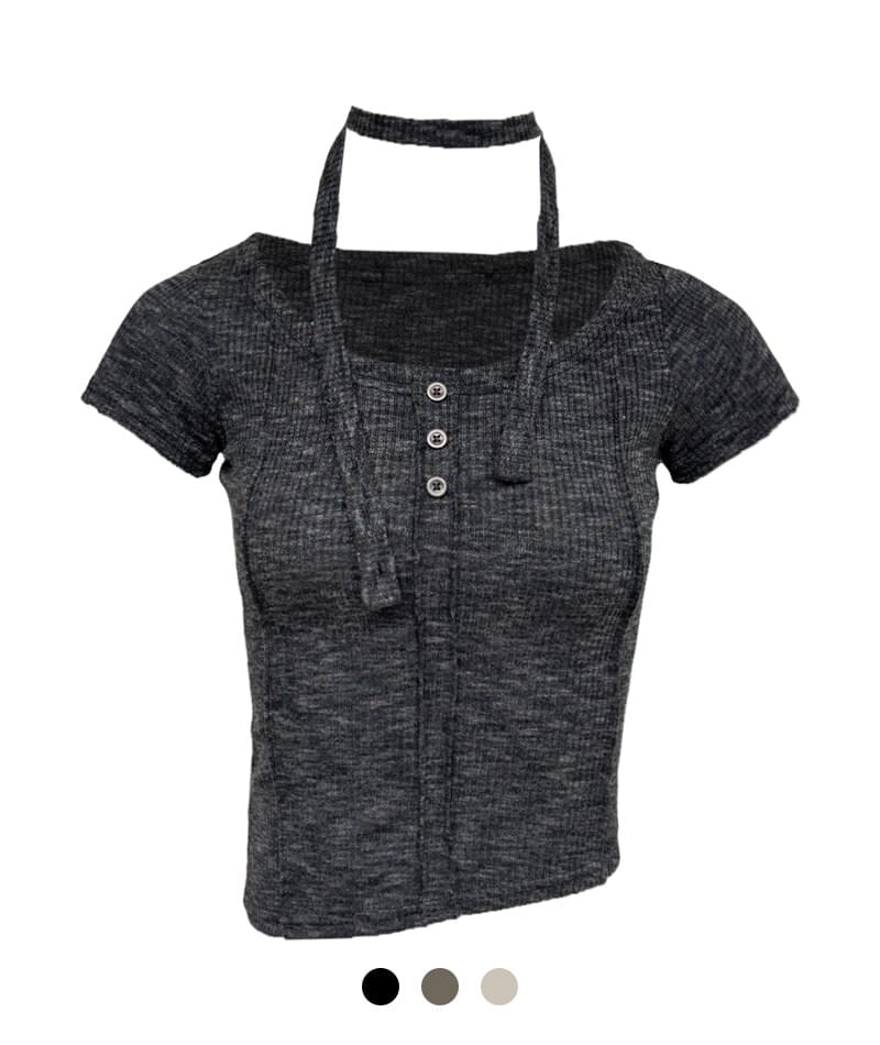 Lego Unbalanced Button Short Sleeve
