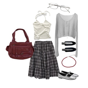 Ootd,Feminine,Classy,Unique,Simplestyle,가디건 코디