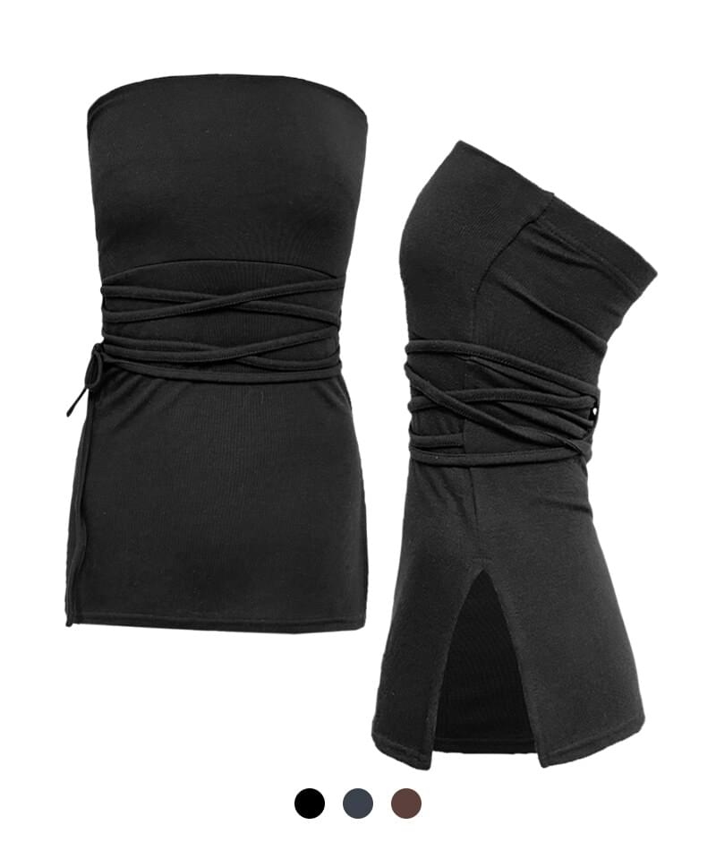Layered Strappy Ribbed Top