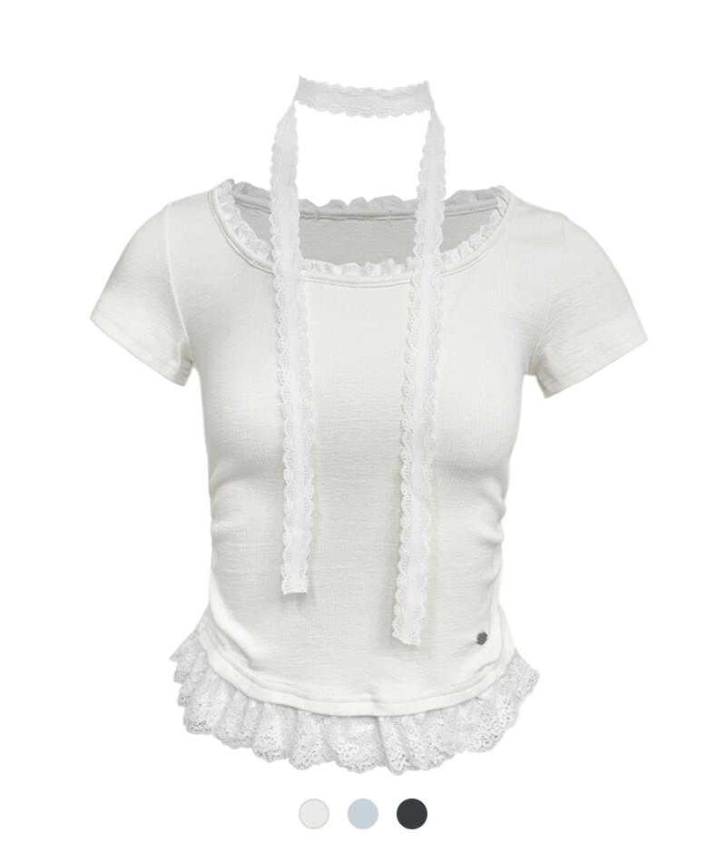 Joshua Race Shirring Short Sleeve T-Shirt