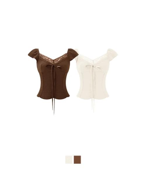 Namma V-Neck Lace Sleeveless Blouse 衬衫