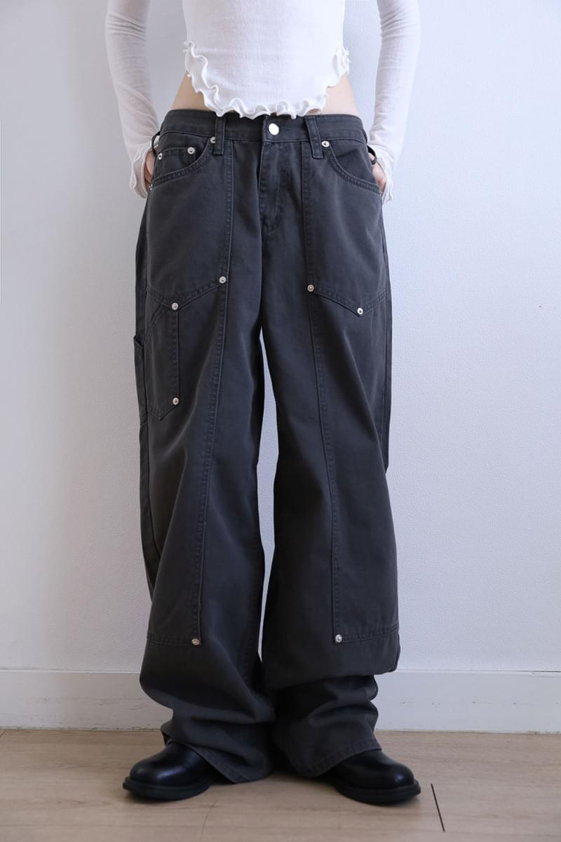 【COLOR iN ID】Air rivet cargo pants COLOR iN ID】Air rivet cargo pants