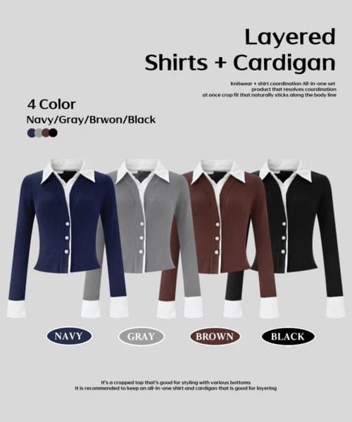 Moh Shirt Layered Knitwear