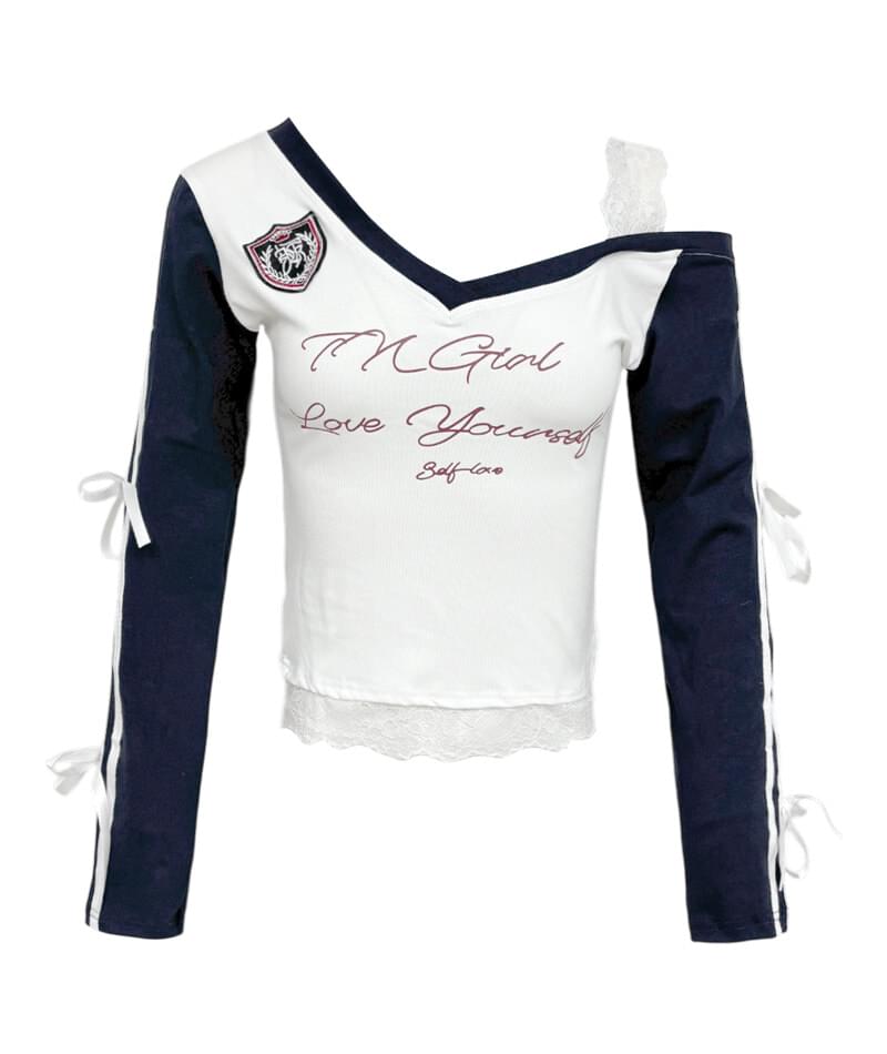 Race One Shoulder Track T-Shirt