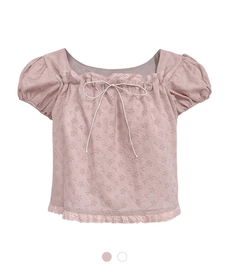Mori punching blouse