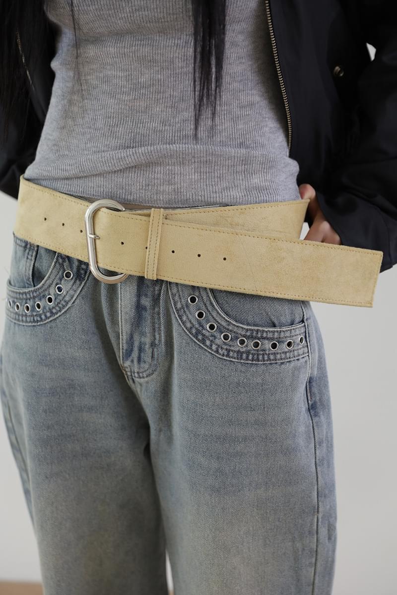 suede big belt