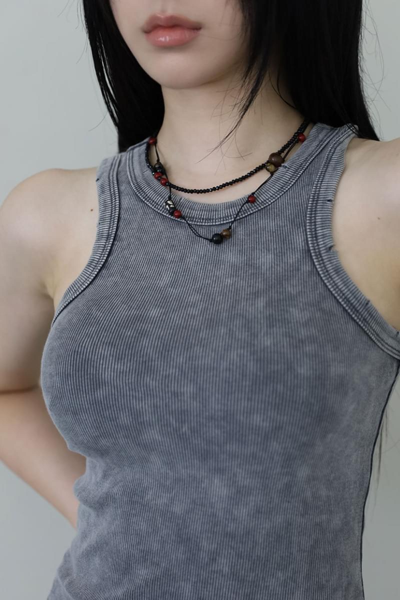 Burgundy layered necklace