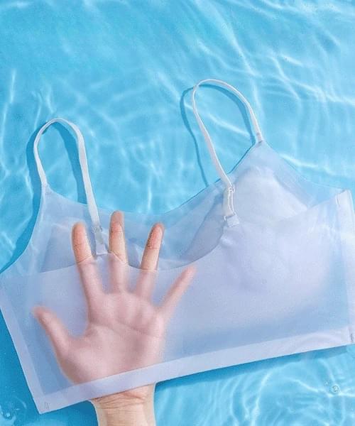 無鋼圈無縫冰絲絲綢背心式內衣