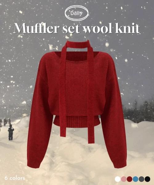 Dading Wool Muffler Lip Neck Knitwear