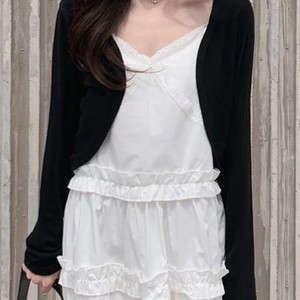 Chester Summer Knitwear Sheer Crop Bolero Cardigan