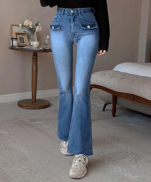 Control low pocket Flared pants