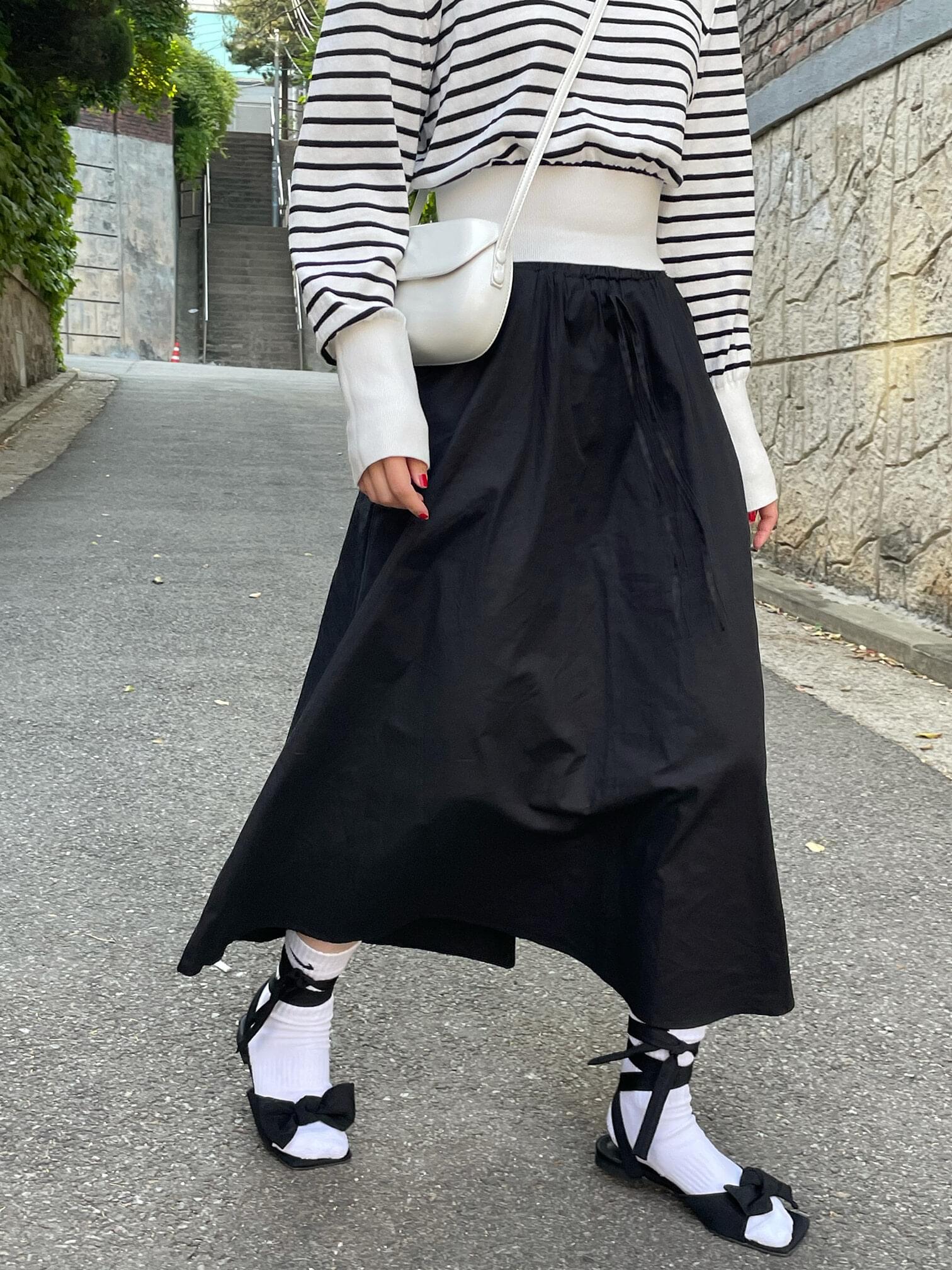 natural banding skirt