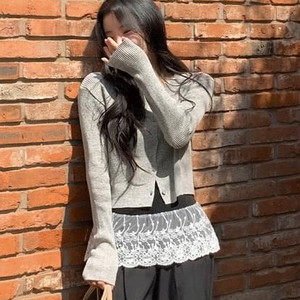 Diloti Linen Round Cardigan