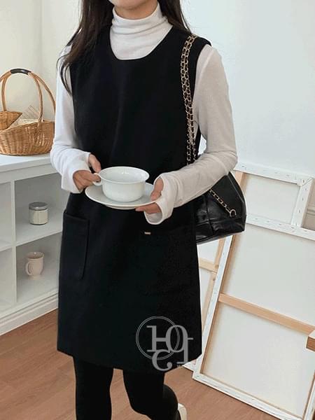 Ines pocket wool mini Dress