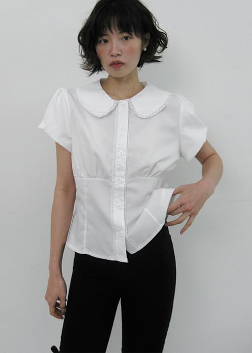 Manuel Lace Half Sleeve Blouse 衬衫