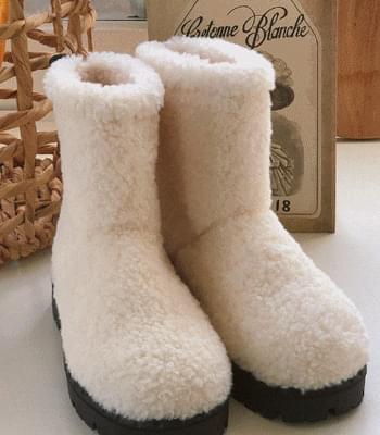 (2color) 뭉이 뽀글이 부츠 (앙증맞은 디자인+키높이 효과+보온성까지)