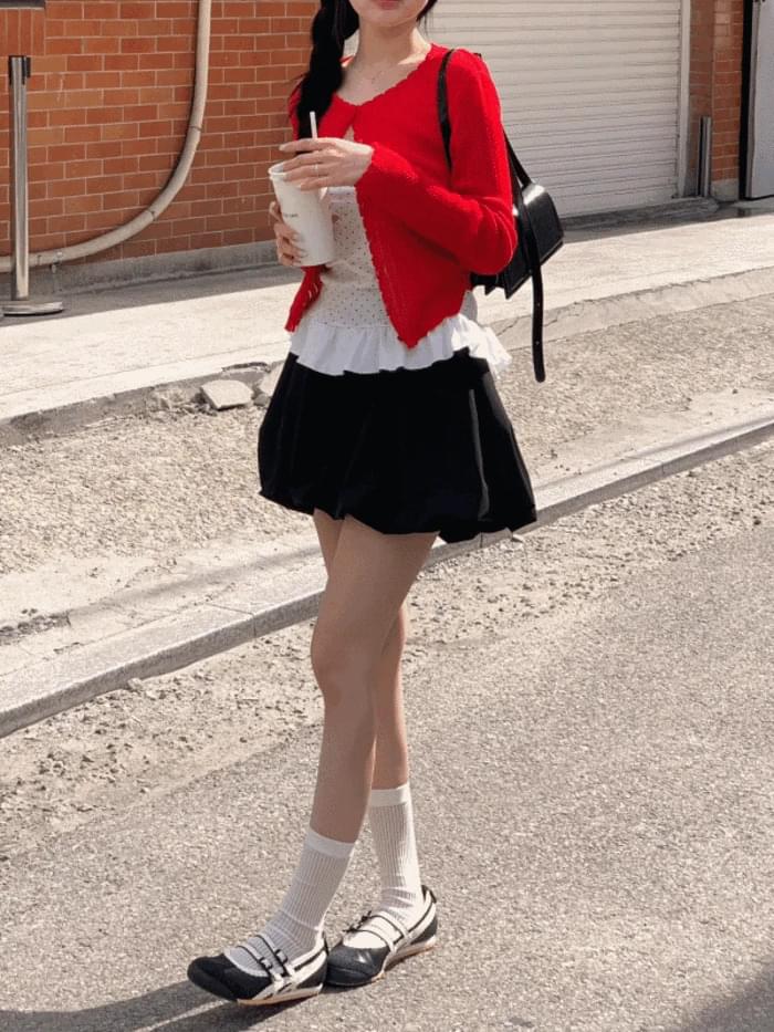 Half Balloon Shorts Banding Shorts (2 colors)