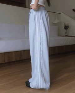 蕾絲休閒寬褲兩穿褲