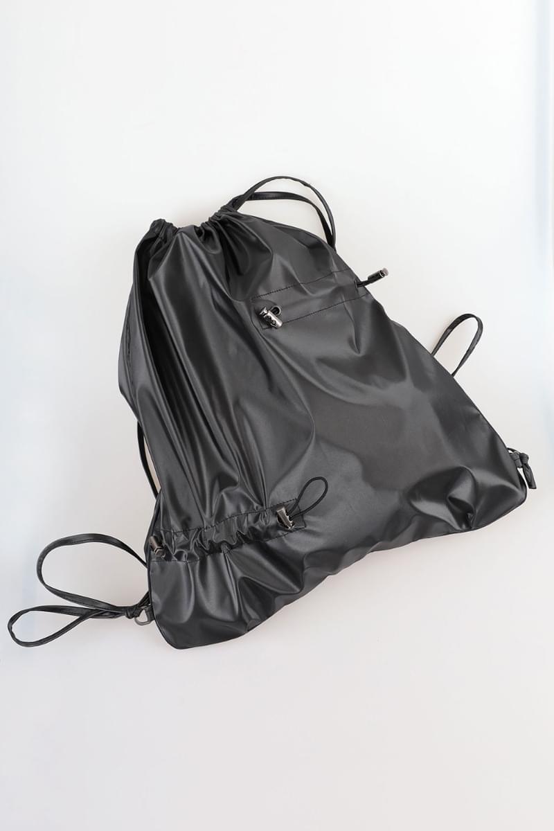 Hills leather string backpack