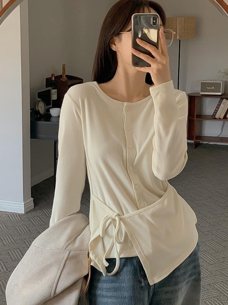 Lanzed Spandex Ribbed Wrap Style Cardigan