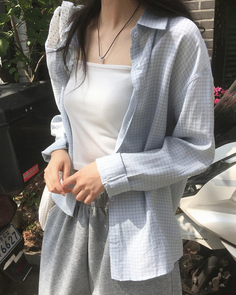 羅德爾復古格紋寬鬆襯衫
