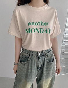 Another Monday Loose-fit Round Short Sleeve T-shirt