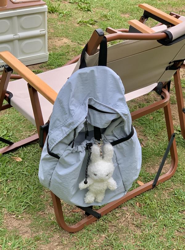 皺褶尼龍後背包