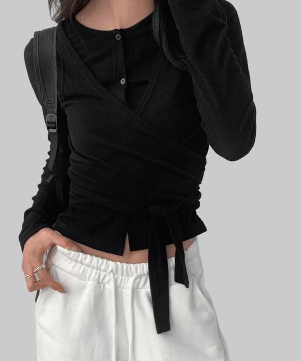 글루아 뷔스티에 레이어드 가디건