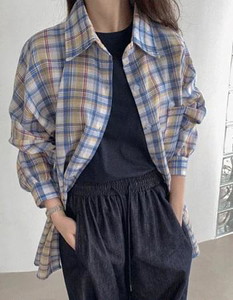 Yeri Check 2 Loose-fit Shirt Shirt