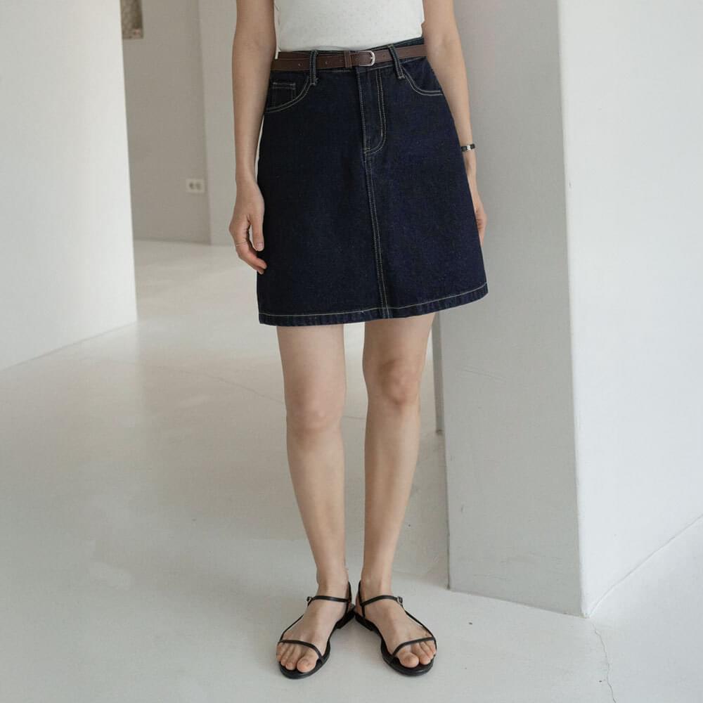 Devere denim mini skirt