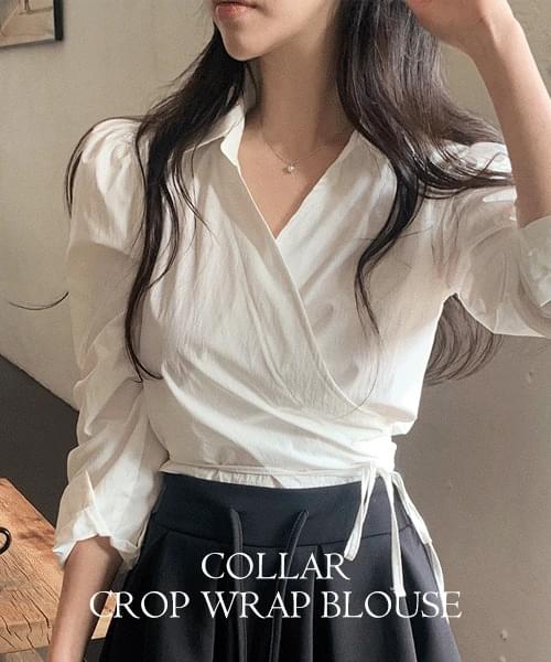 Fini Cara Crop Wrap Blouse