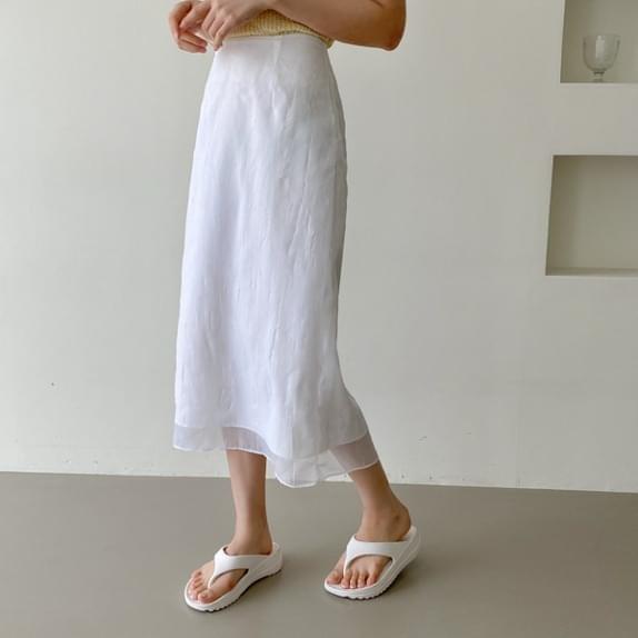 Art Museum See-Through Double SK 裙子