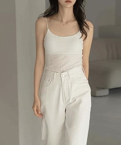 Arondi Semi Crop Punching Cap Sleeveless