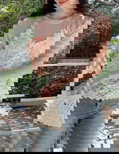 シエトレースビスチェセット半袖ニット