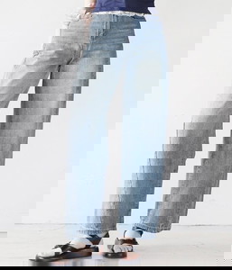 Modi Split wide denim pants