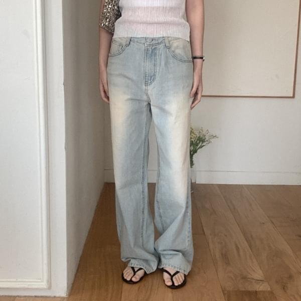 Bilbion wide denim pants 牛仔裤