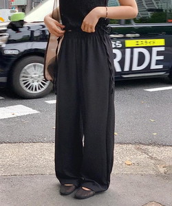 Rutina Flower Banding String Wide Pants - 2 colors