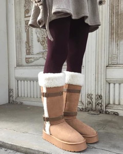 Suede Fold Long Ugg Boots